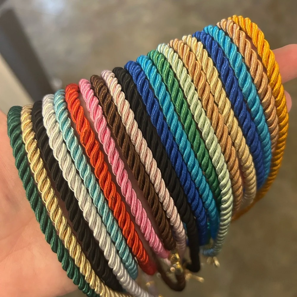 Handcrafted Colorful Rope Chain Necklace Set - Picture 2 of 2